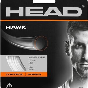 HEAD Hawk Touch 18 Tennis String Anthracite - Tennis racquet string